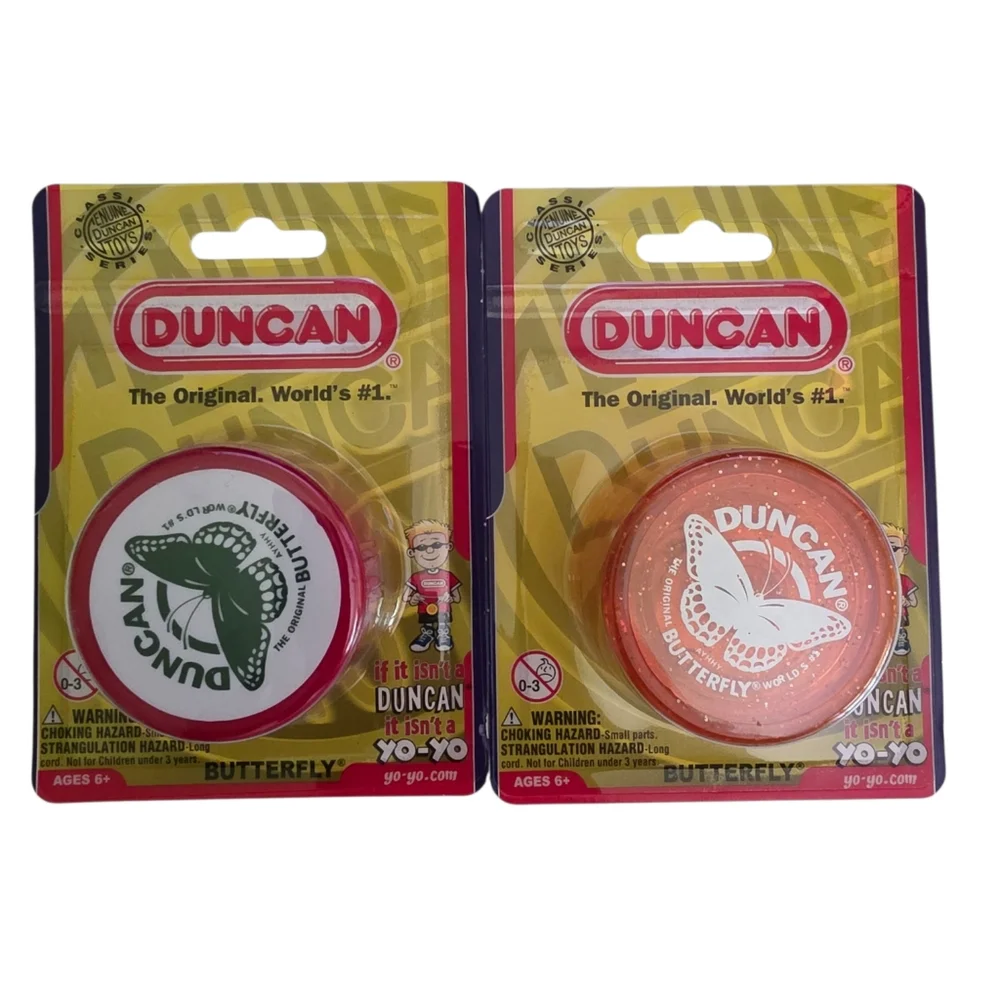 Duncan Yo-Yo Butterfly Original 2-Pack Red And Orange, Ages 6+